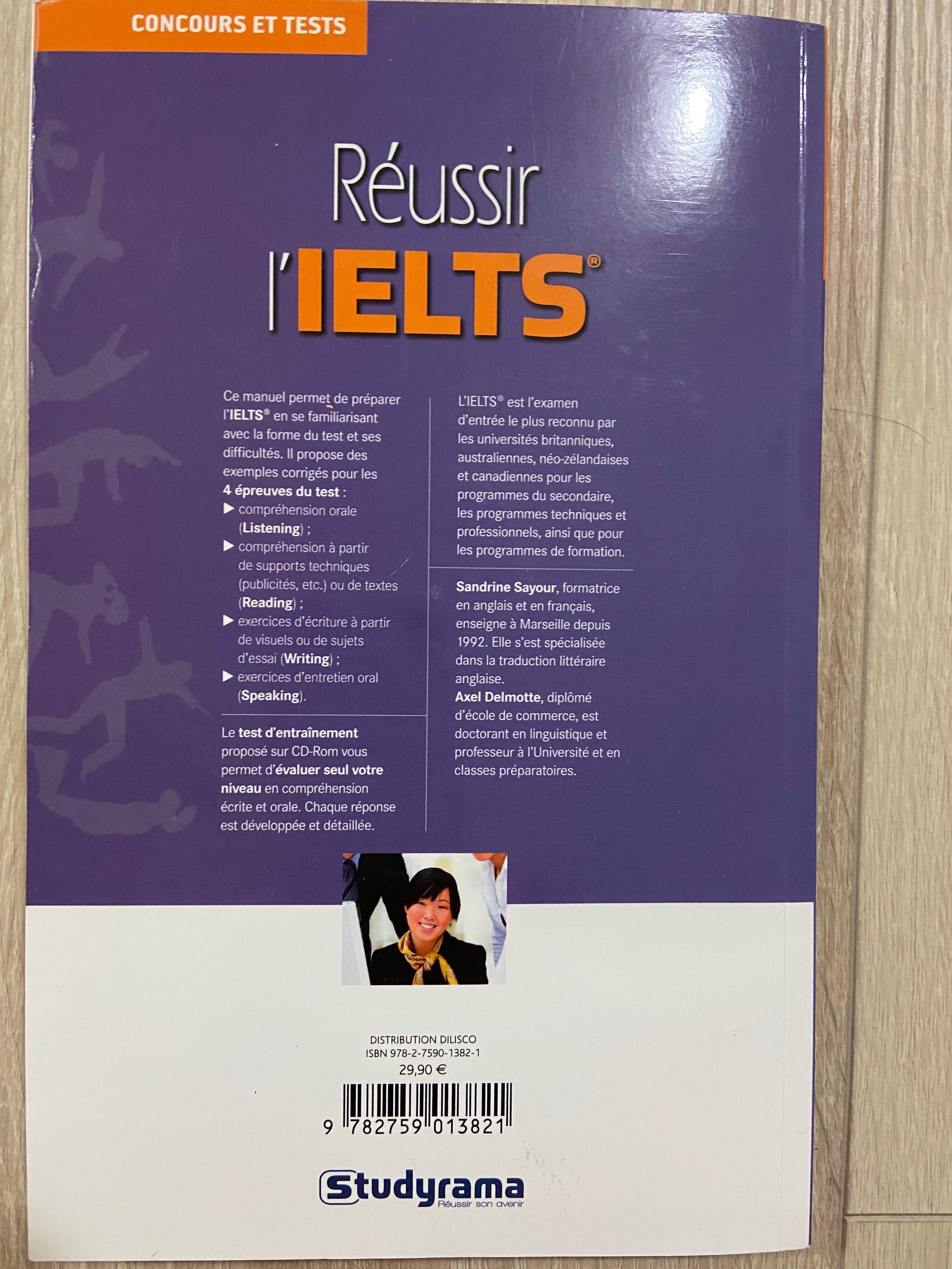 езиков учебник Réussir l'ielts , Studyrama..