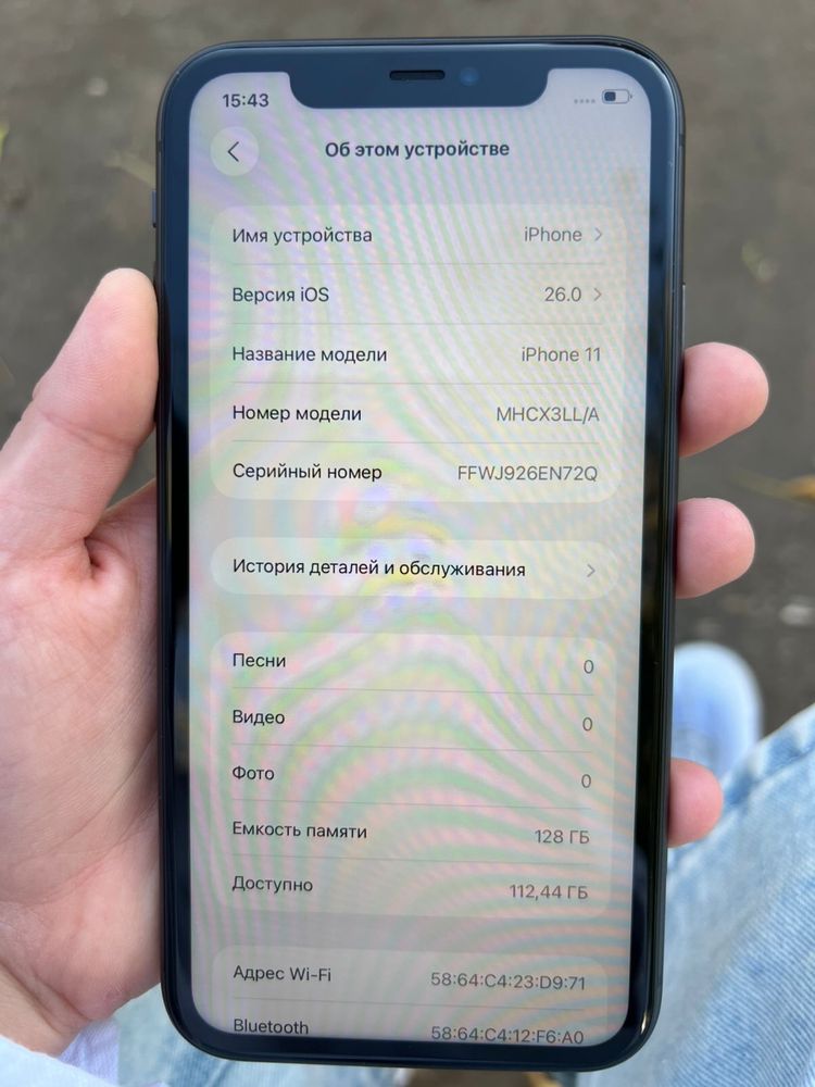 IPhone11 на 128 гигов аккумулятор 100