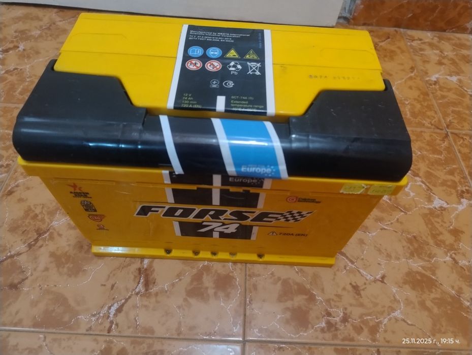 Акумулатор 74Ан на 1г.отличен