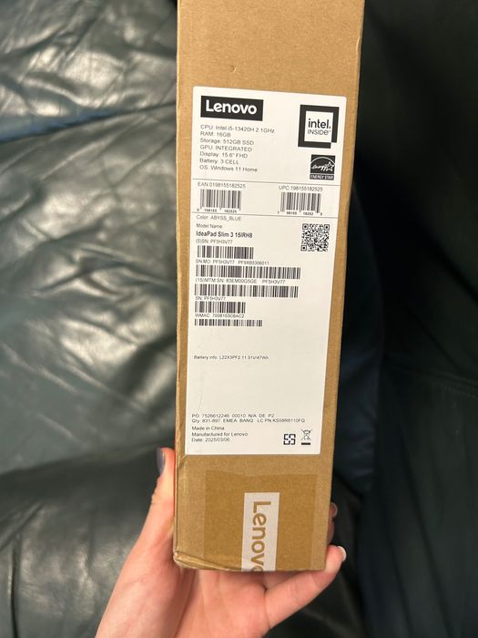 Laptop nou Lenovo IdeaPad Slim 3 Intel i5-13420,16GB RAM,512GB SSD