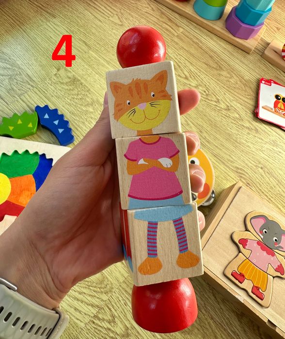 Дървени играчки и конструктор