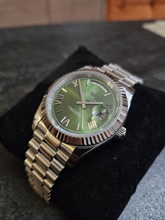 Rolex Day-Date 41mm Olive Green Dial No Box