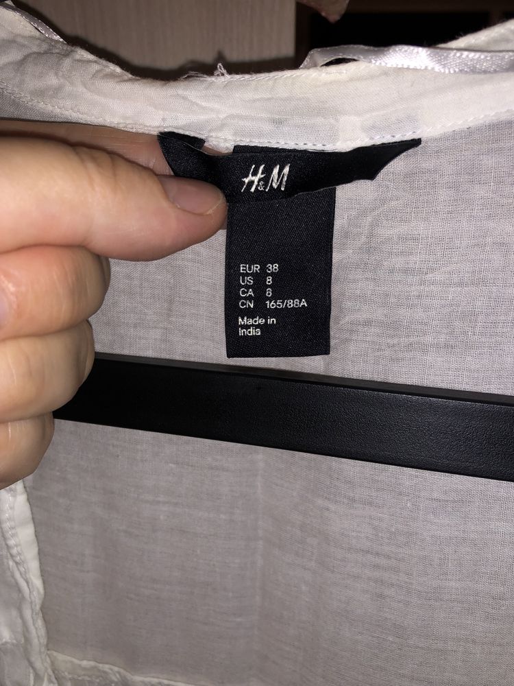 Camasa lunga H&M, bumbac, mar. 38, purtata o singura data