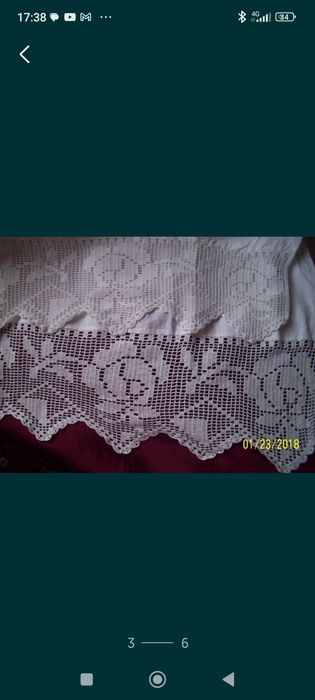 Dantelă albă pt costume si gulere