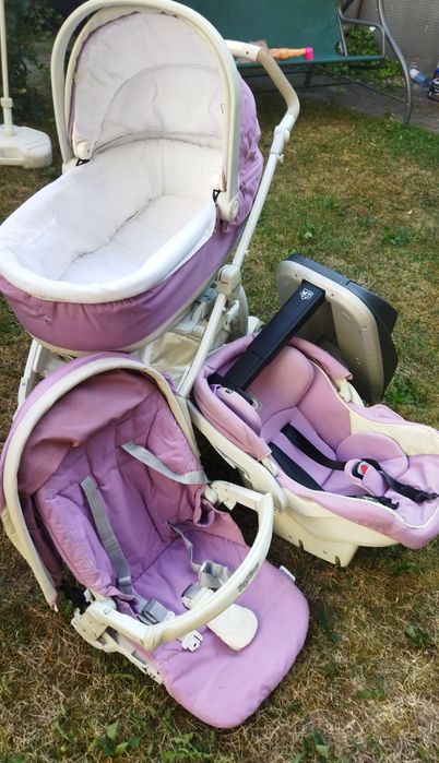 Set cărucior sport, landou scoica scaun masina isofix Peg Perego 1200