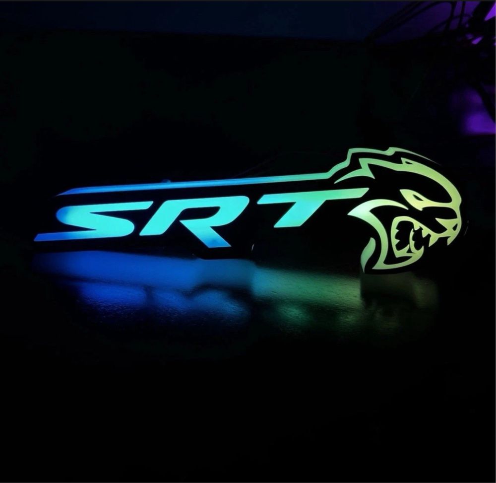 SRT Dodge Hellcat RGB табелка
