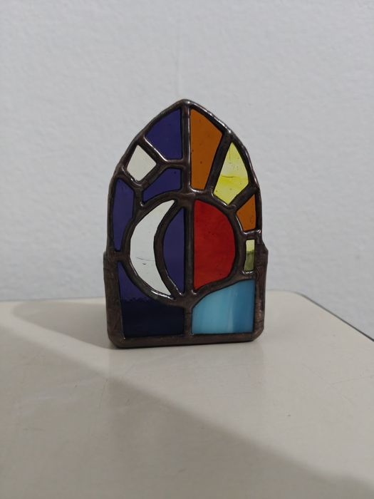 Suport lumânare vitraliu