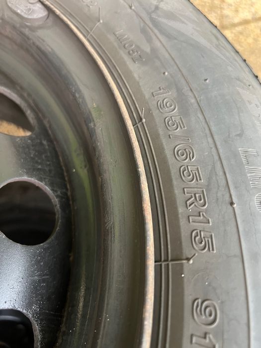 Jante roti echilibrate 4x108 cauciucuri M+S pt Citroen, Peugeot, Ford