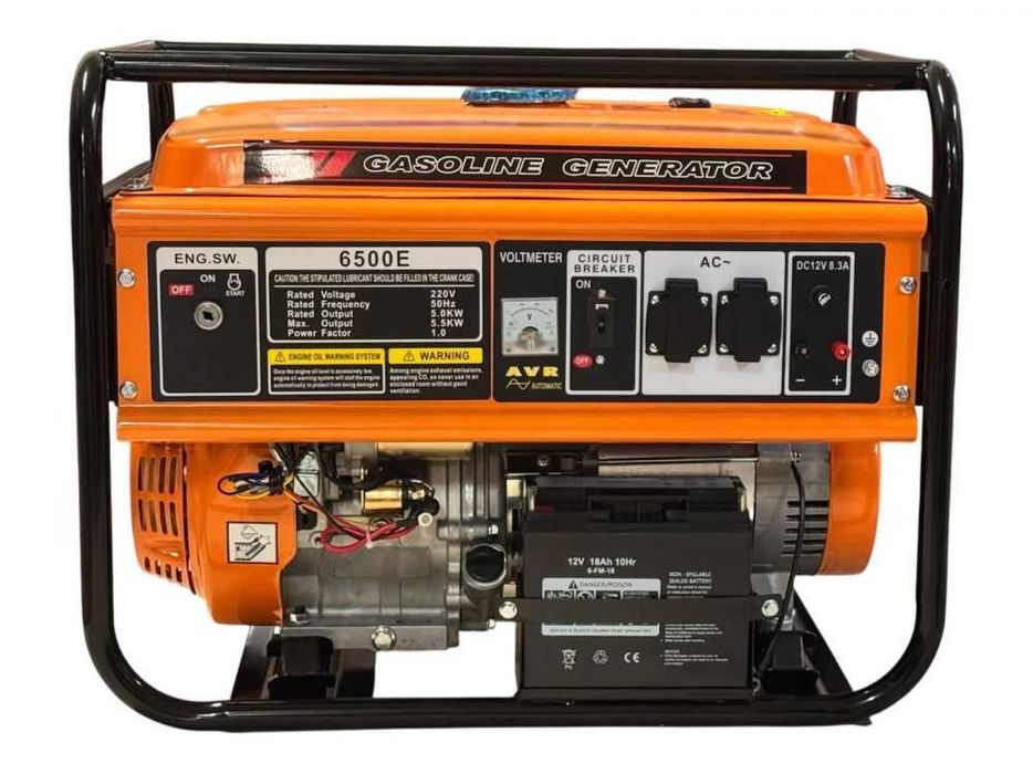 Генератор за ток 6500E, 5.5 kW, бензинов, монофазен, AVR, ел. стартер