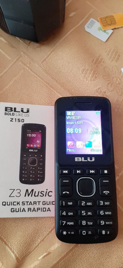 Gsm z3music blu за 2 СИМ карти и карта памет