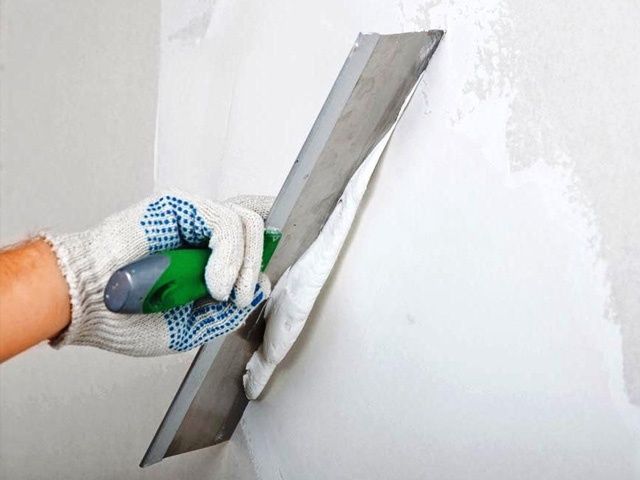 Работы  Левкас, Обои и закатка  эмульсией.