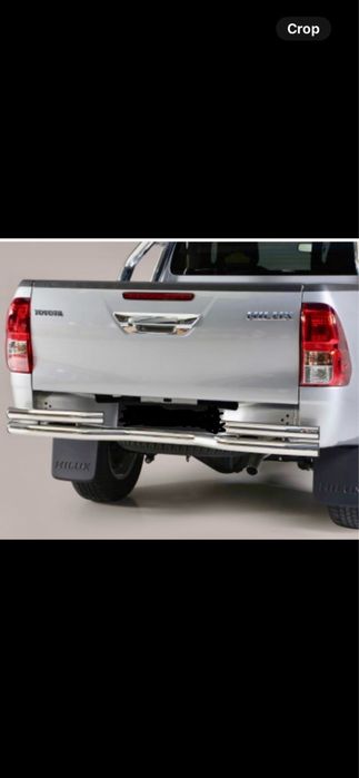 Метална хромирана задна броня за Toyota Hilux