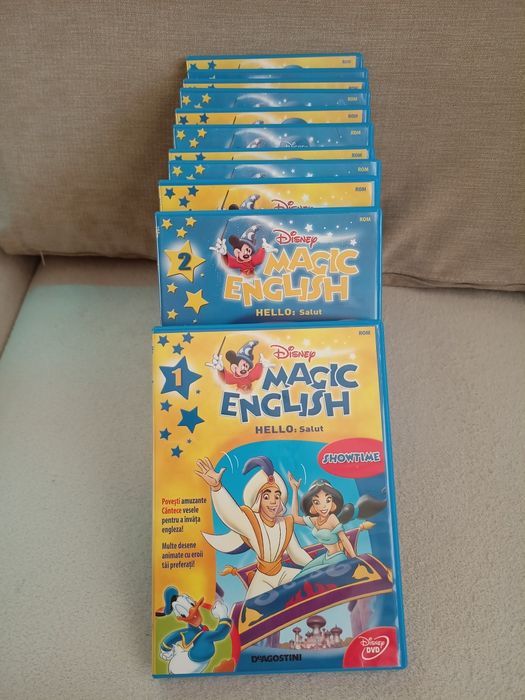 Colecției Dvd Magic English de învățat engleză pentru copii. 9 lei/buc