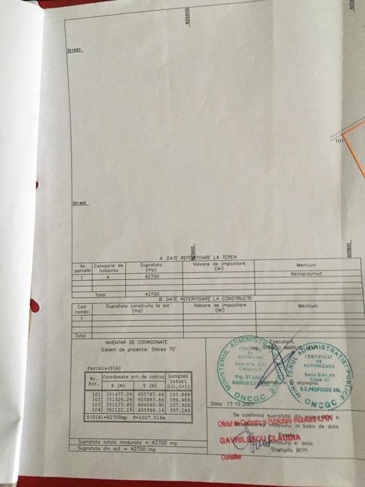 Teren de vinzare Gradistea jud Ilfov