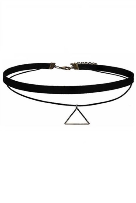 Choker Mystyle Fashion Black pyramid - Colier elegant pentru gat