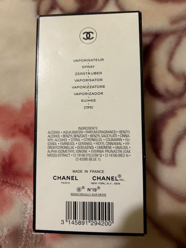 Vand parfum Chanel N19 original