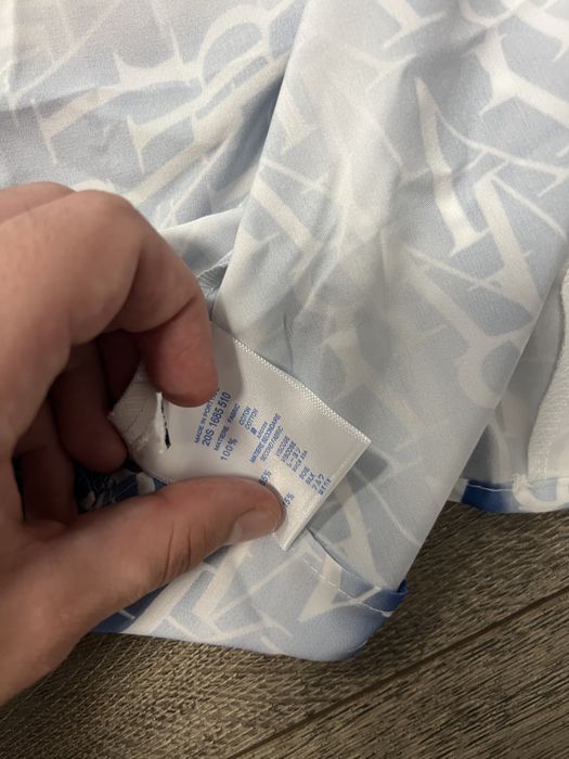 Compleu amiri alb cu albastru, M