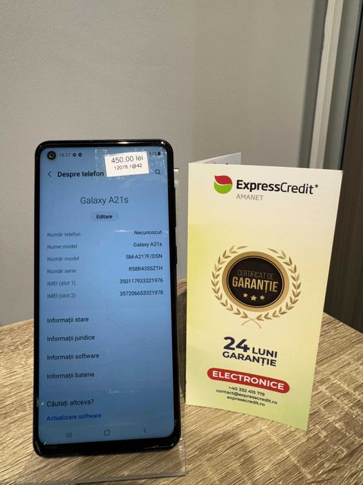 (AG42) Telefon Samsung A21s b.12078 Garantie 2 ani