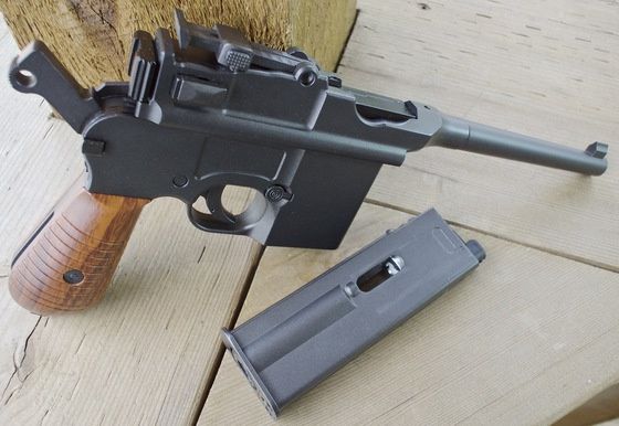 Pistol CO2 MAUSER C 96  M E T A L -Semi Auto- Blowback