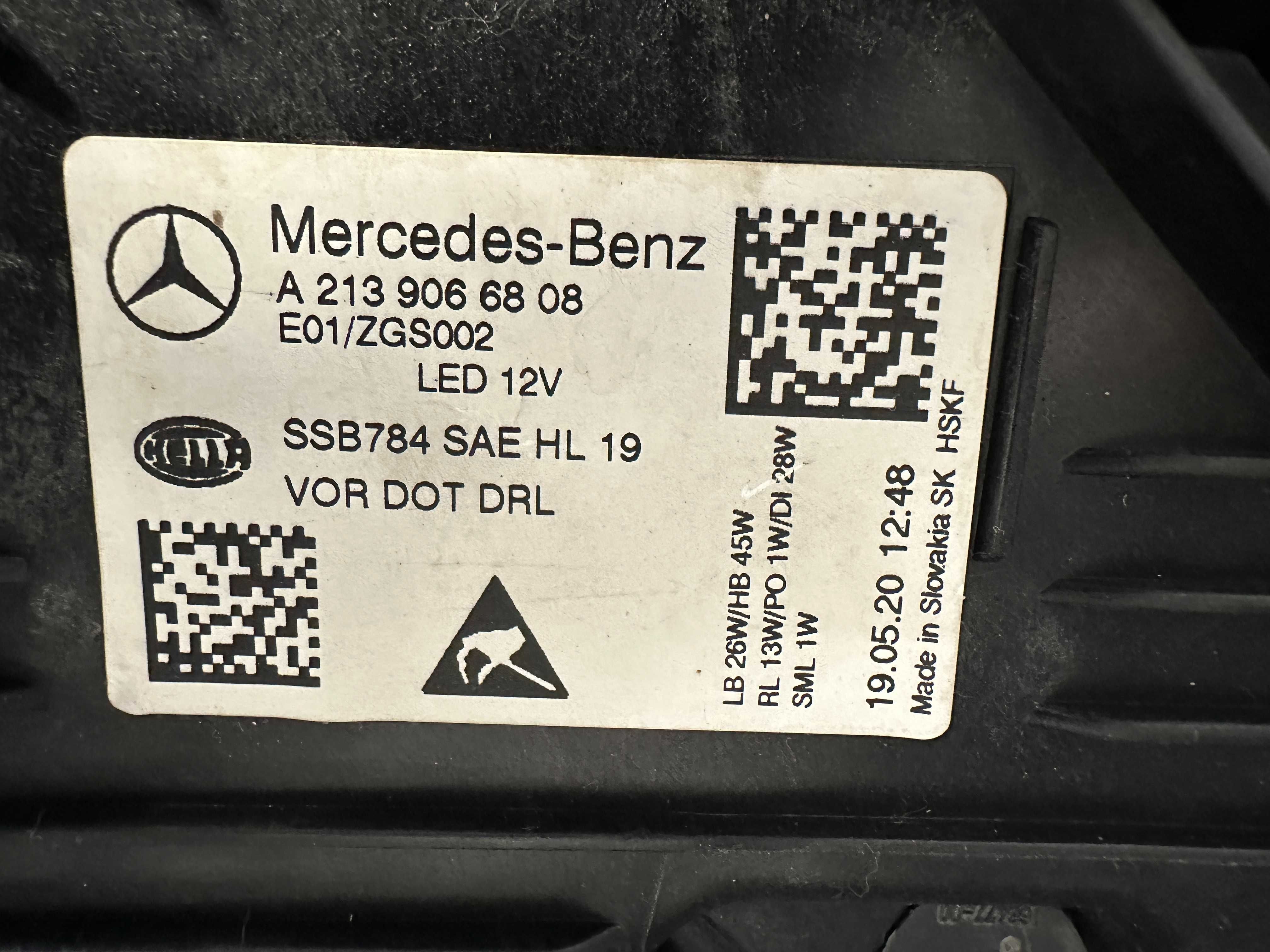 Фар фарове LED Mercedes E W213 Facelift USA far farove Мерцедес 213