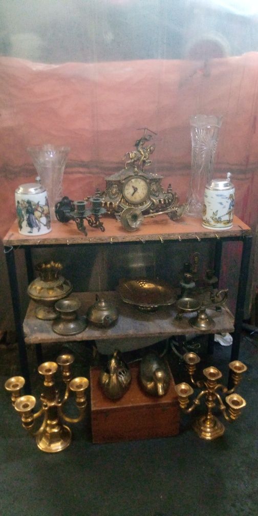 Obiecte decor din bronz și cristal