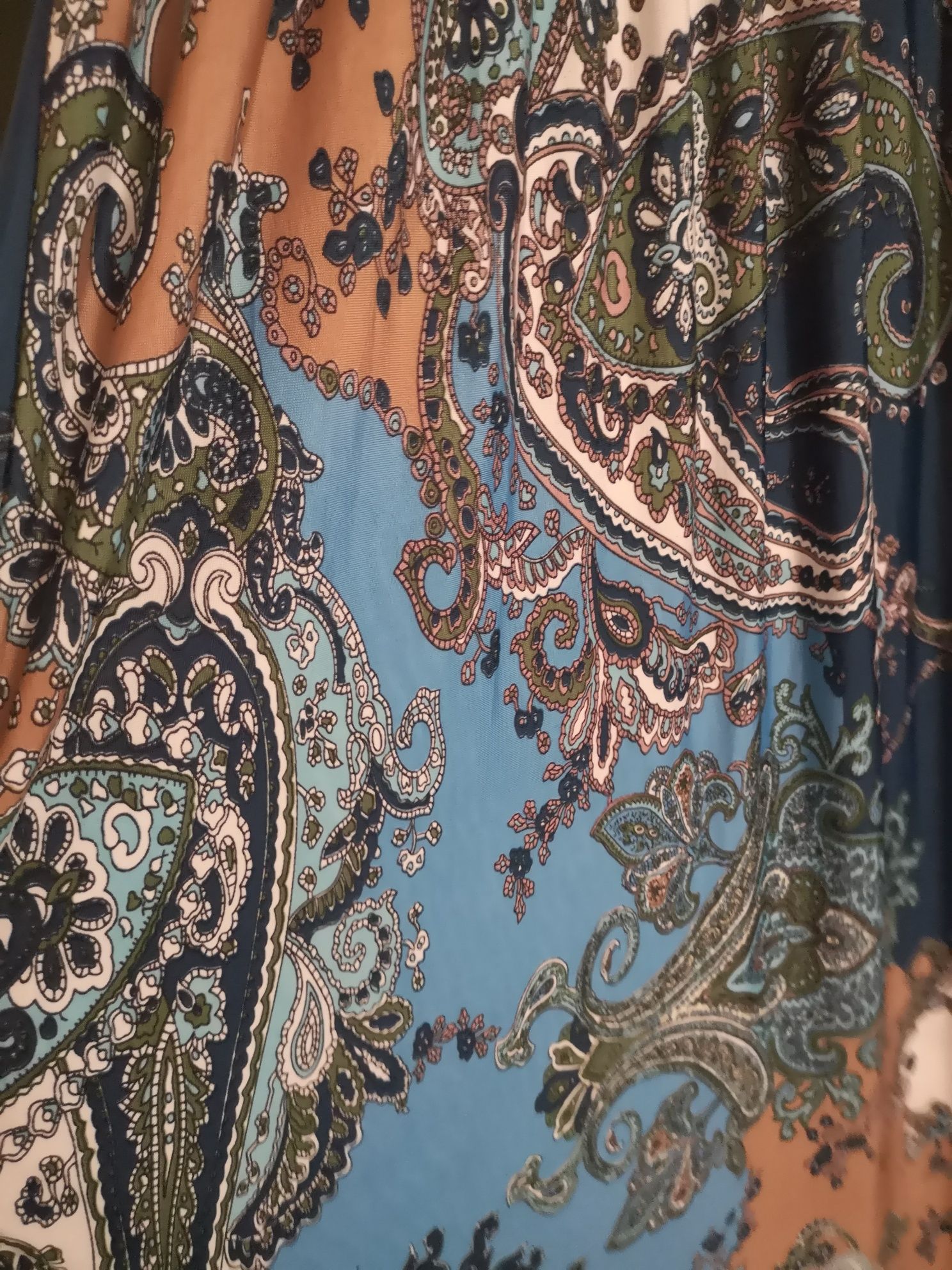 Rochie vara elastica lunga multicolor