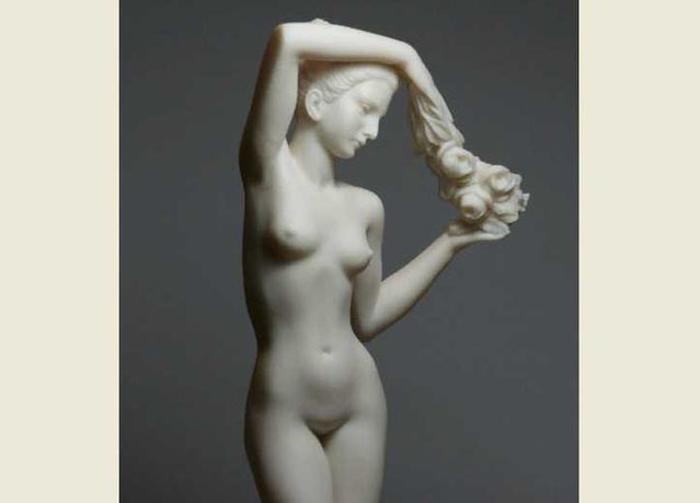 Статуэтка FLOWER BEARER, Nude Sexy Female, Греция, 29.5 см