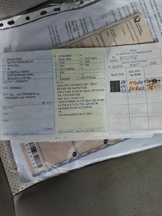 Toyota corolla verso motor 2200