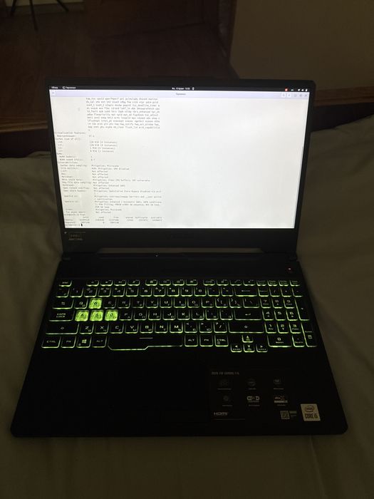 Asus tuf gaming F15