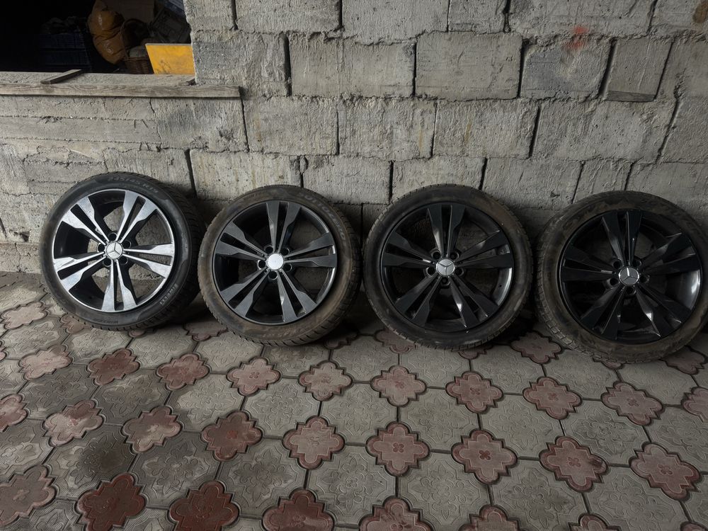 Диски Мерс R19 с резиной зима