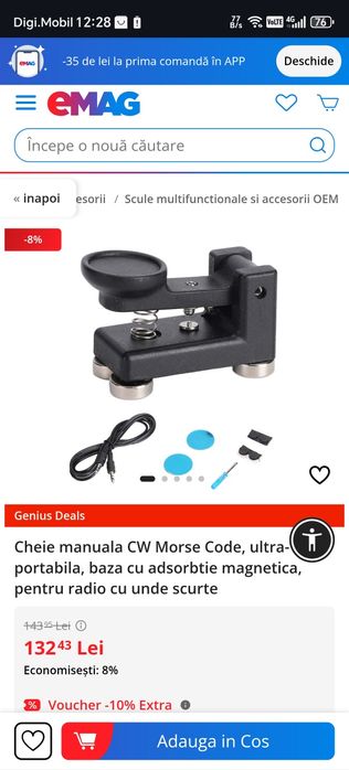 Cheie manuala CW Morse Code