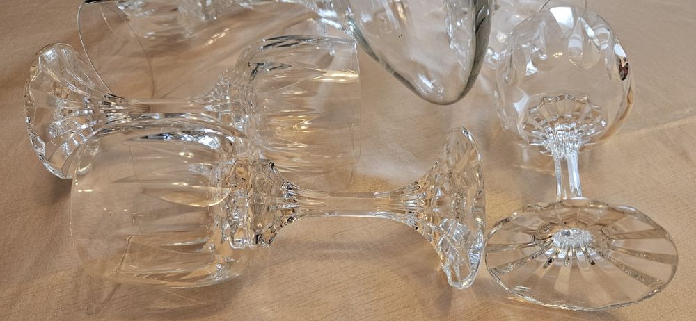 Кристални чаши + карафа