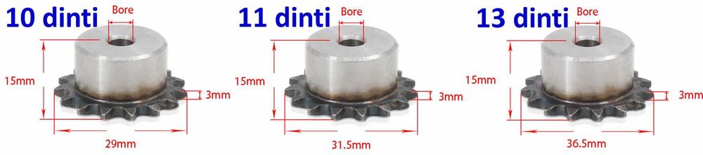 Pinioane 6,7,11,13,14,20,44 dinti pentru motor. Pinion Noi!