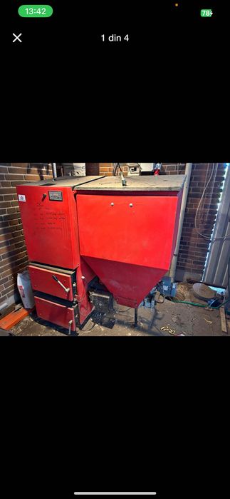 Vând centrală pe peleți 24 kw