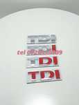 Sigla Tdi Crom Tdi Rosu Metalica Volkswagen