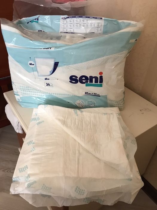 Пеленки 60*60 см 10 шт есть