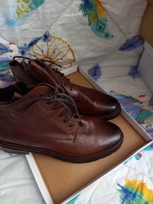 Vand ghete de piele naturala maro nr 37 brat 24 cm