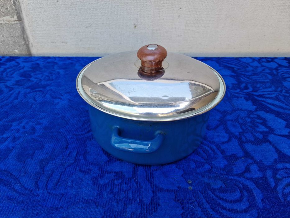 ***Home Decor | cratita, oala emailata, diametru 24 cm