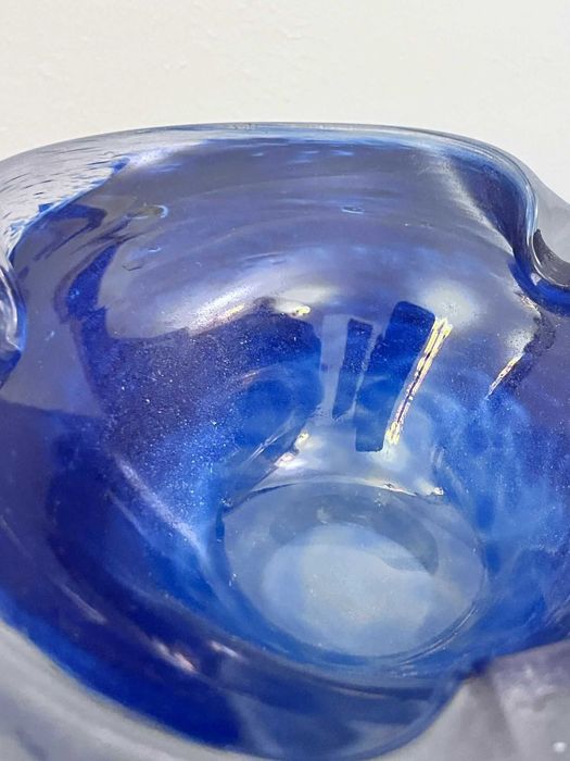 Centru de masa , scrumiera, cristal bizonat bibelou bibelouri veche