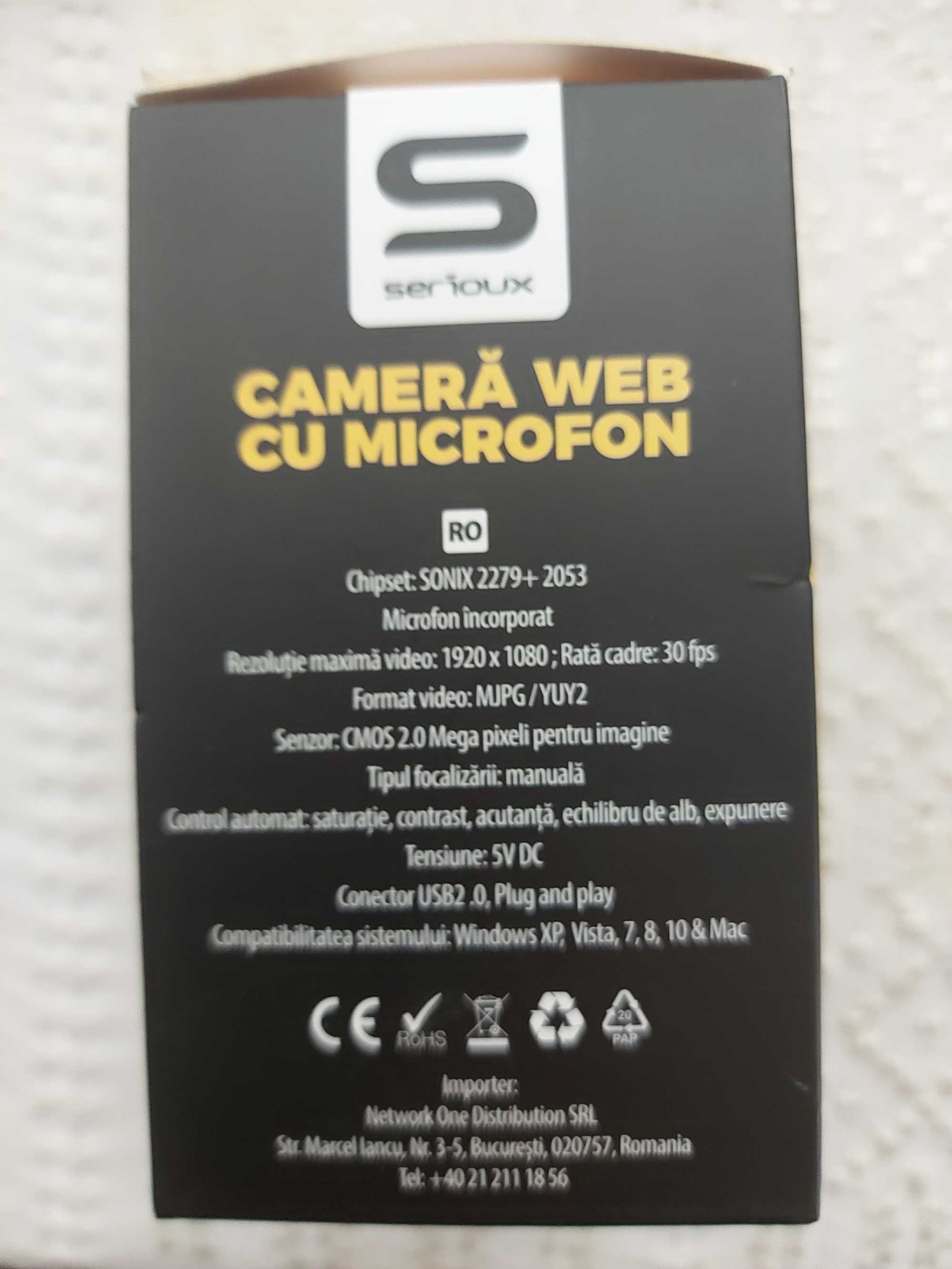 Camera WEB cu microfon Full HD 1080p