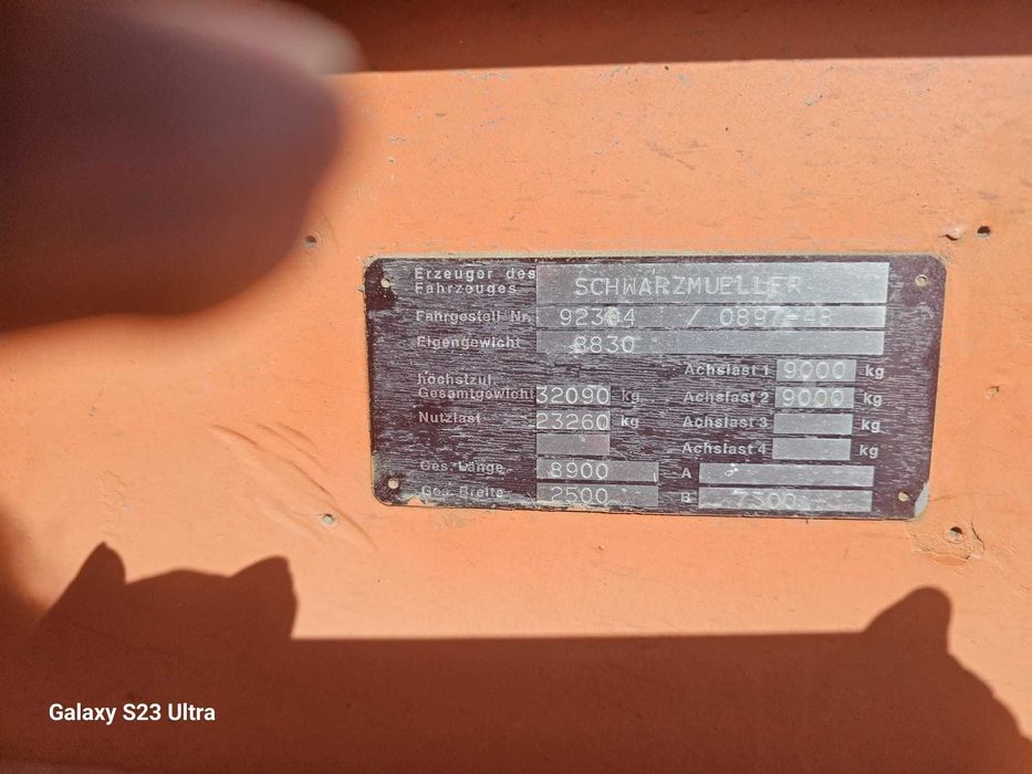 semiremorcă basculabilă SCHWARTZMUELLER - bena otel- cereale -agregate