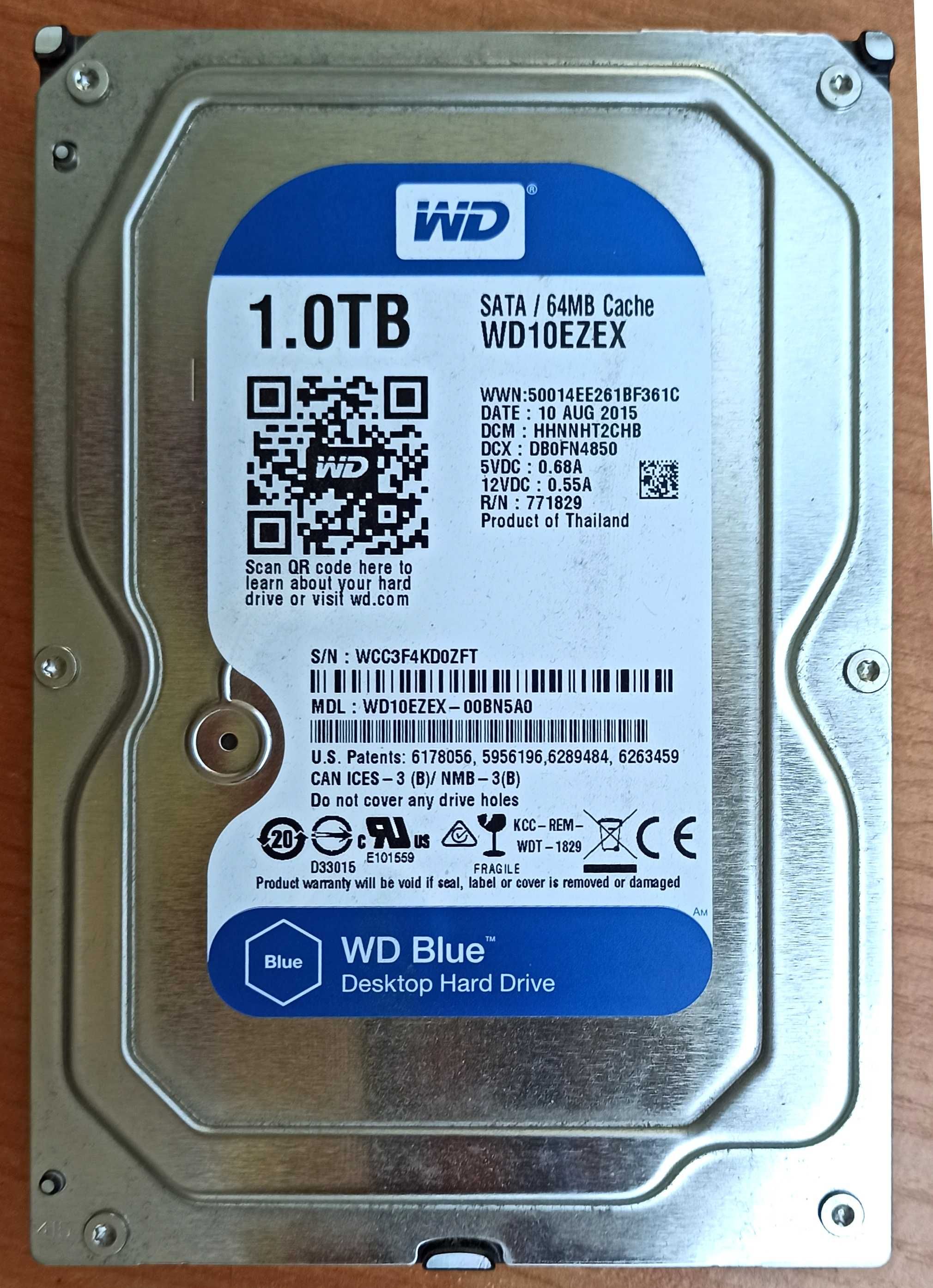 Хард диск 1TB WD Blue WD10EZEX