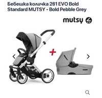 Mutsy evo bold pabble grey standart-детска количка 2 в 1