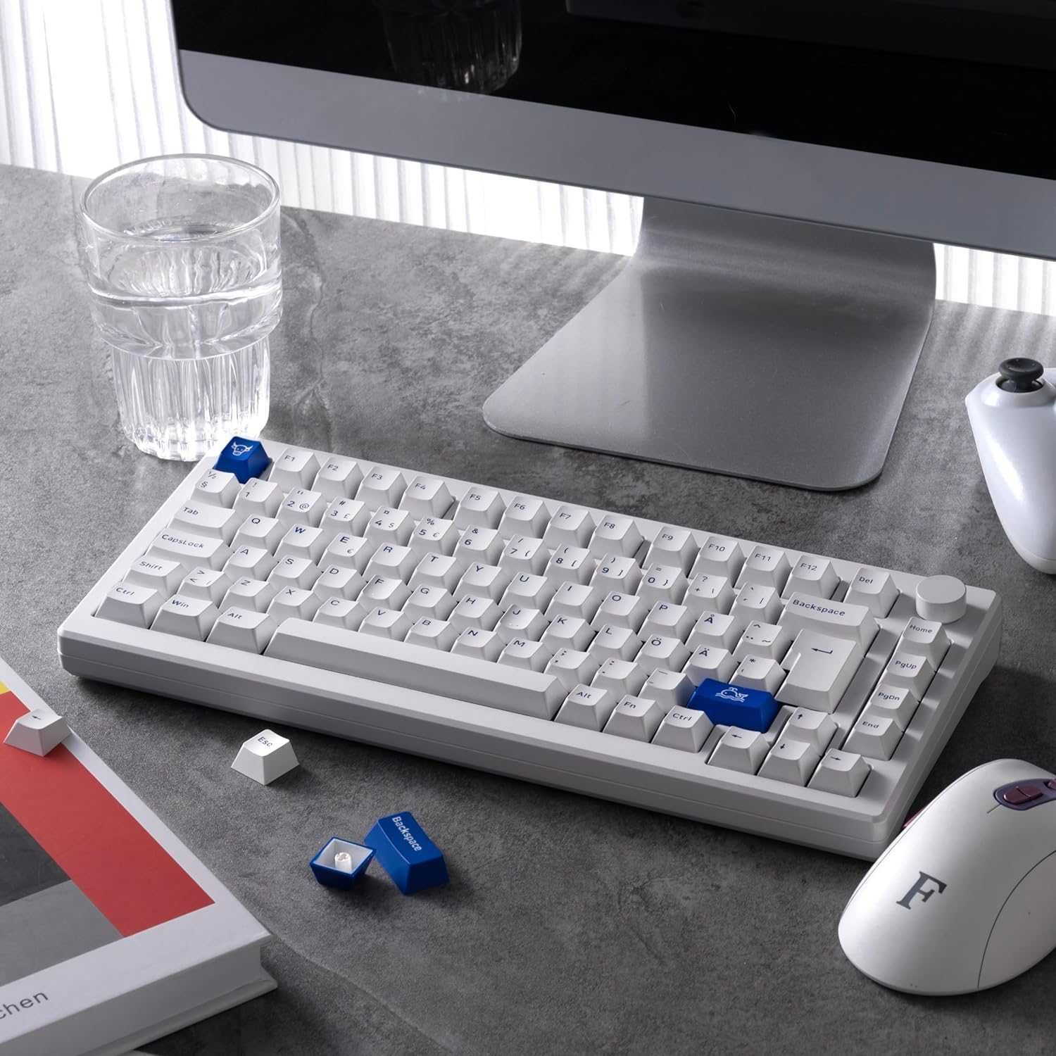 Tastatura mecanica fir Akko MOD007, switch linear hot swap, redus 60%