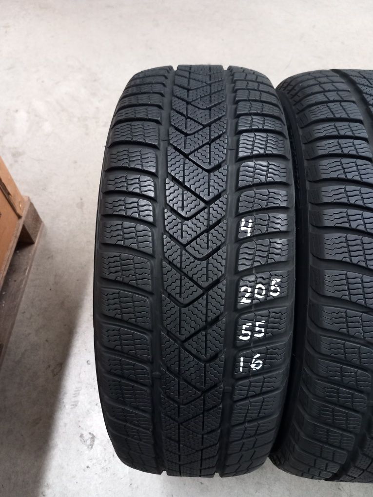 205/55R16 91H 4бр.PIRELLI WINTER RUN FLAT Неразличими от НОВИ