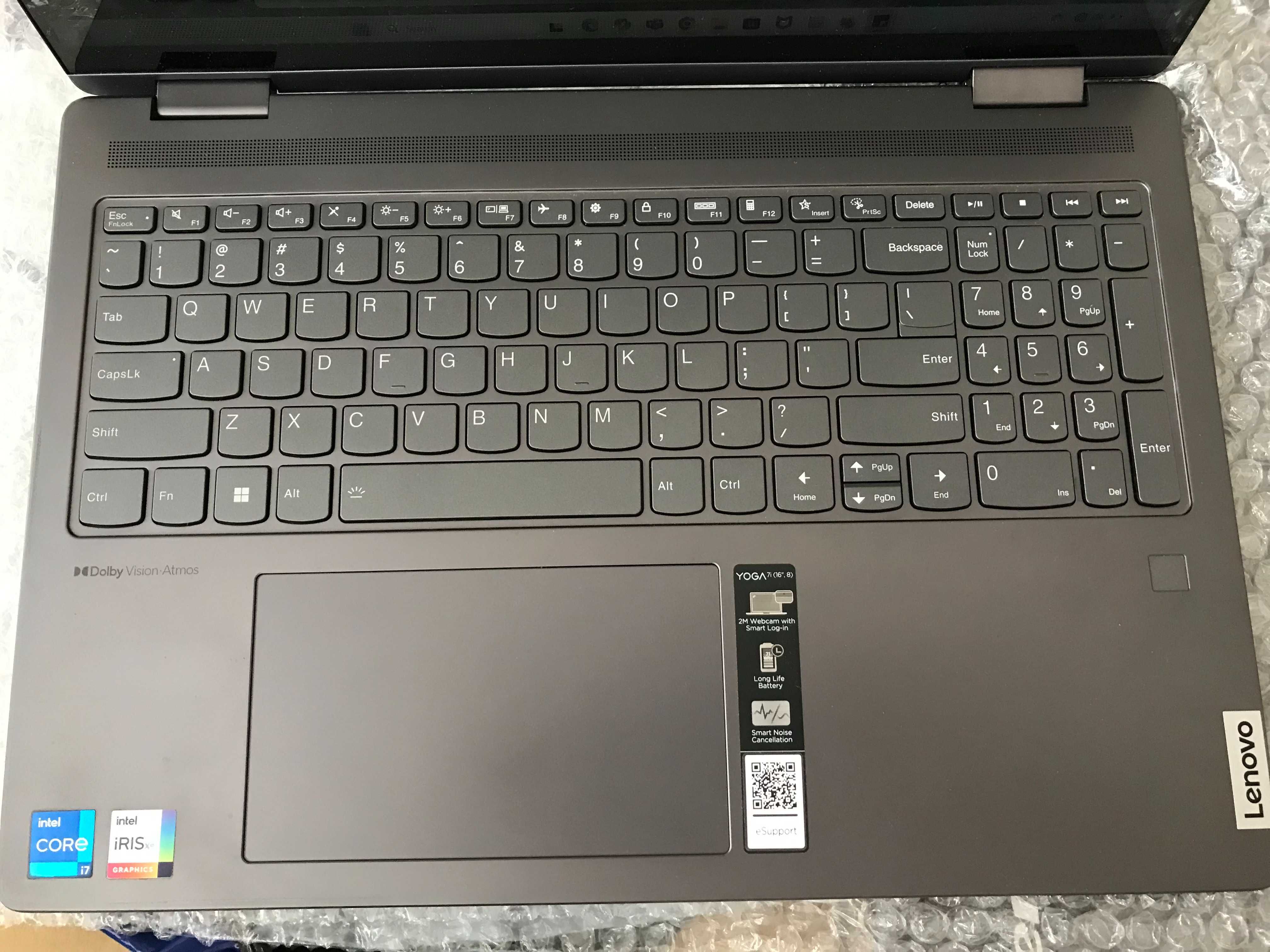 Lenovo Yoga 7 16IRL8, 13th Gen Intel Core i7, 16GB RAM, 512GB SSD NVMe