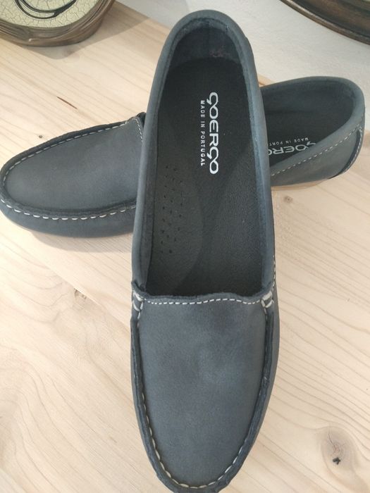 Mocasini piele bleumarin 37