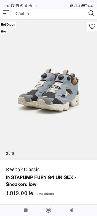 Reebok 42,5 instapump fury