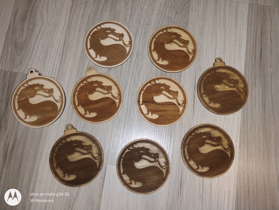 Mortal Kombat медальони, украса, подложки