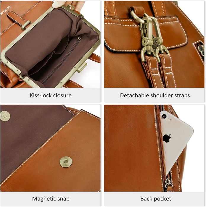 ECOSUSI Малка раница, чанта от изкуствена кожа